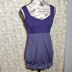 Lulu Lemon sculpted sporty tank top. Gathered at the bottom.